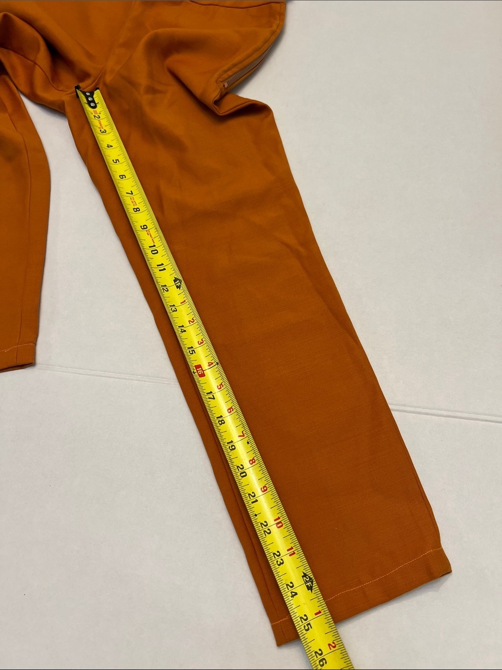 MOSCHINO CHEAP AND CHIC BURNT ORANGE BROWN PULL ON VIRGIN WOOL PANT SIZE 4 - Picture 10 of 13
